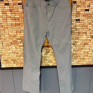 Prana nylon grey slim straight pant size 36
